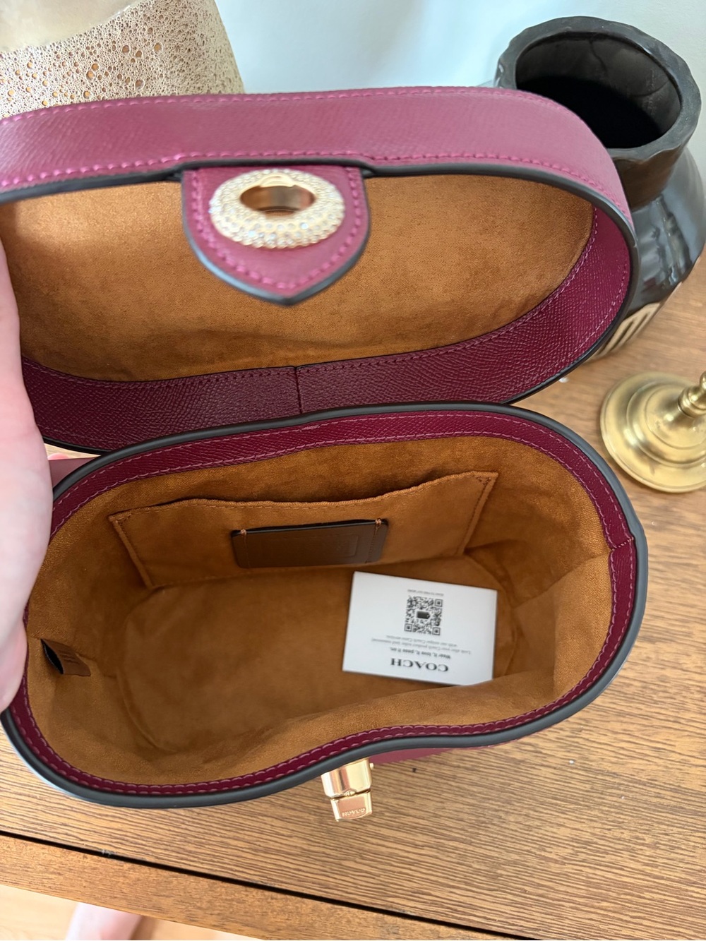Coach Kay crossbody in black cherry - Picture 4 of 7